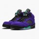 Men Air Jordan 5 Retro Alternate Grape 136027-500 Jordan Shoes