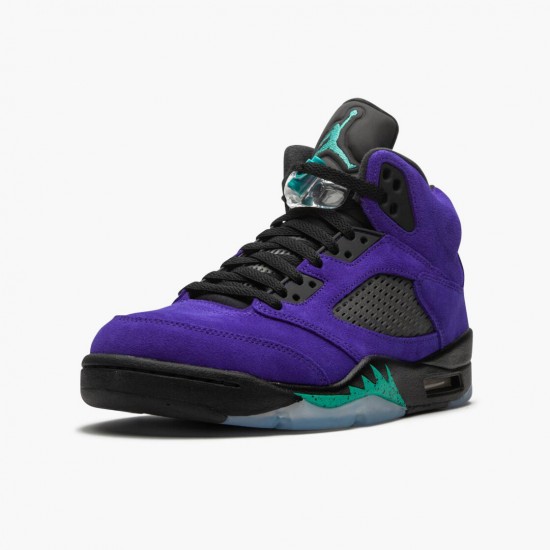 Men Air Jordan 5 Retro Alternate Grape 136027-500 Jordan Shoes