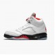 Men Air Jordan 5 Retro Fire Red Silver Tongue DA1911-102 Jordan Shoes