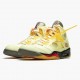 Men Off-White x Air Jordan 5 Retro Sail DH8565-100 Jordan Shoes