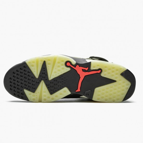 Women/Men Travis Scott x Air Jordan 6 Retro Olive CN1084-200 Jordan Shoes