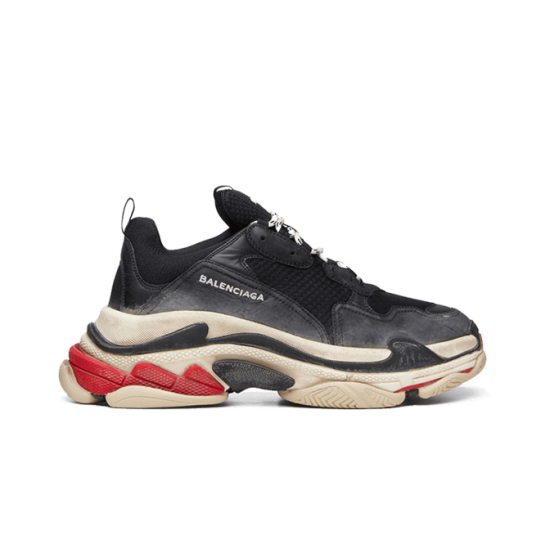 Balenciaga Triple S TraIners Black Red