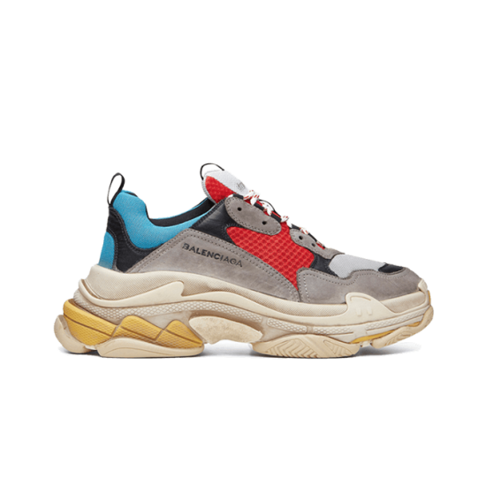 Balenciaga Triple S TraIners Red Blue