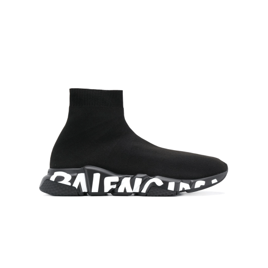 Balenciaga Speed Graffiti Black Black