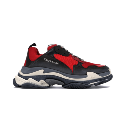 Balenciaga Triple S TraIners - Red Black