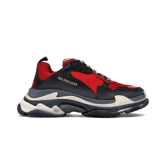 Balenciaga Triple S TraIners - Red Black