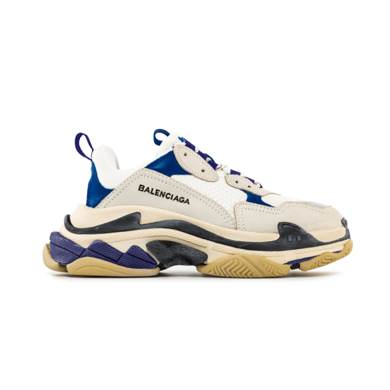 Balenciaga Triple S Trainer White Navy Purple