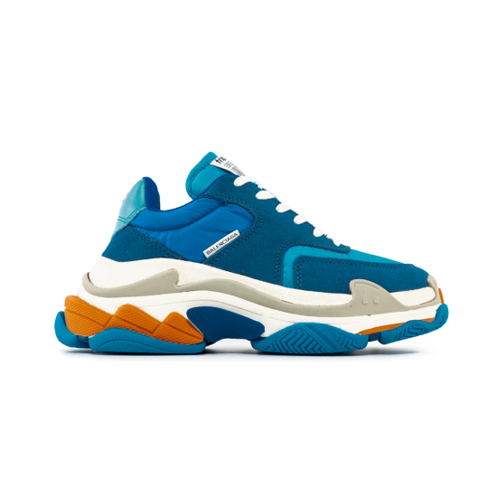 Balenciaga Wmns Triple S Trainer Blue White Orange