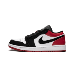 Air Jordan 1 Low Black Toe White Black Gym Red