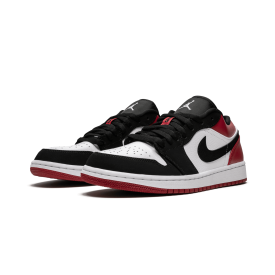 Air Jordan 1 Low Black Toe White Black Gym Red