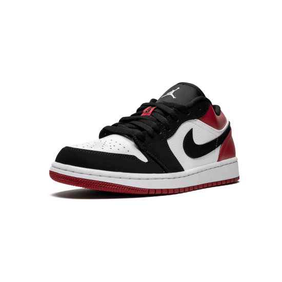 Air Jordan 1 Low Black Toe White Black Gym Red