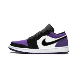 Air Jordan 1 Low Court Purple White Black Court Purple