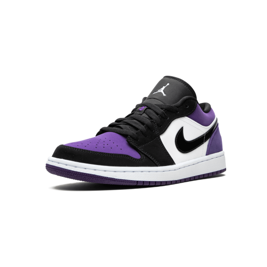 Air Jordan 1 Low Court Purple White Black Court Purple