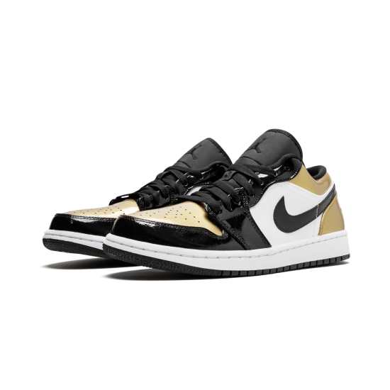 Air Jordan 1 Low Gold Toe Black Gold Black