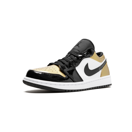 Air Jordan 1 Low Gold Toe Black Gold Black