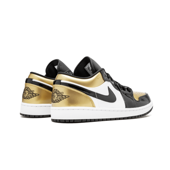 Air Jordan 1 Low Gold Toe Black Gold Black