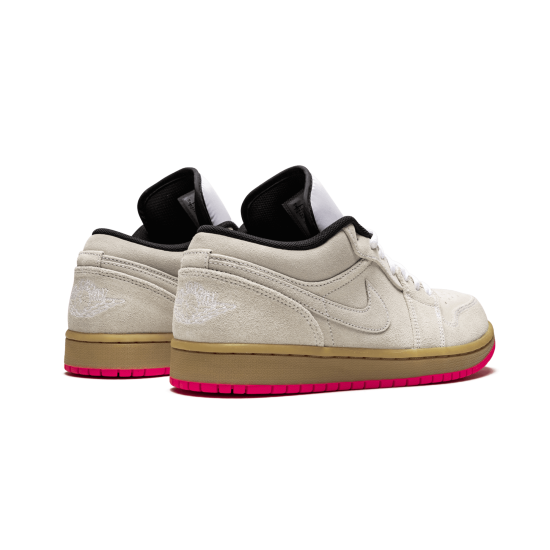 air jordan 1 low white gum hyper pink