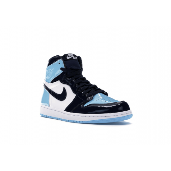 Air Jordan 1 High UNC Patent Blue