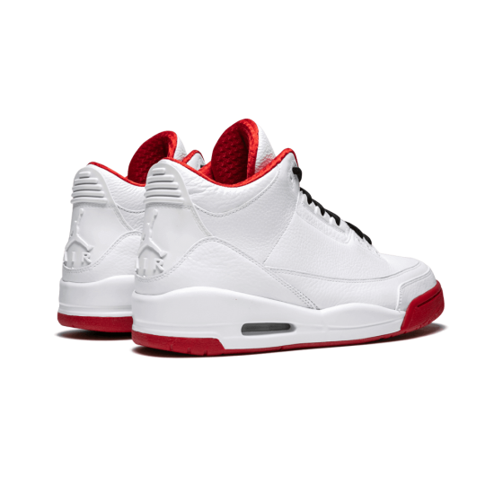 Air Jordan 3 White Varsity Red Black