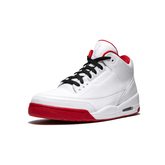 Air Jordan 3 White Varsity Red Black