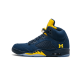 Air Jordan 5 Michigan COL Navy ARM