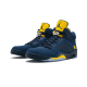 Air Jordan 5 Michigan COL Navy ARM