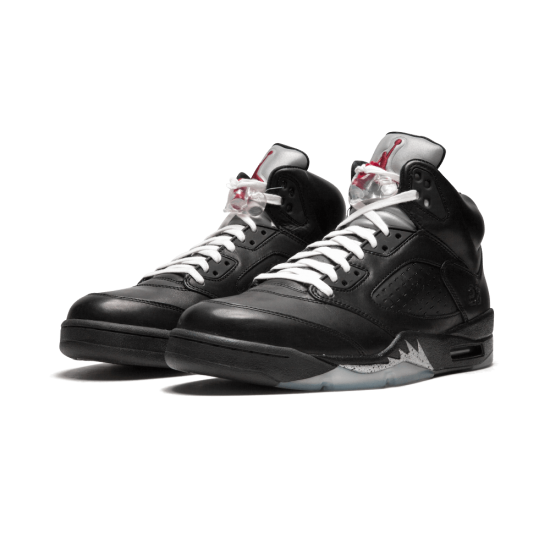 Air Jordan 5 Premio Bin 5 Black Black Metallic Silver