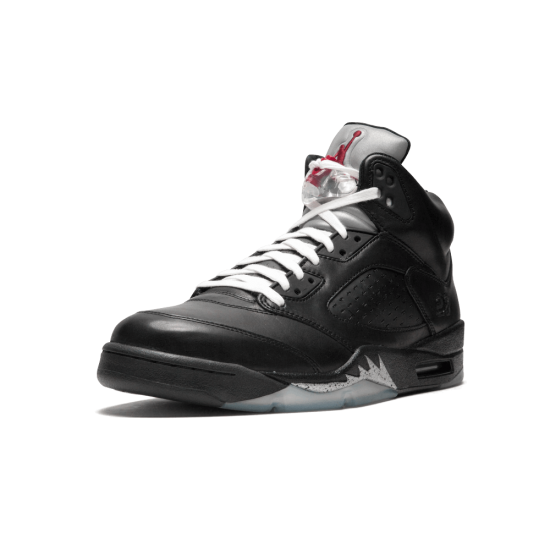 Air Jordan 5 Premio Bin 5 Black Black Metallic Silver