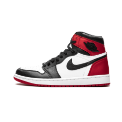 Air Jordan 1 High OG Satin Black Toe Red Black White