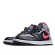 2021 Air Jordan 1 Mid Pink Shadow Black Grey Pink
