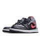 2021 Air Jordan 1 Mid Pink Shadow Black Grey Pink