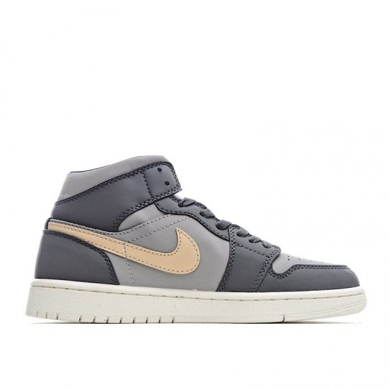 New Air Jordan 1 Mid Covered in Grey Mesh Grey