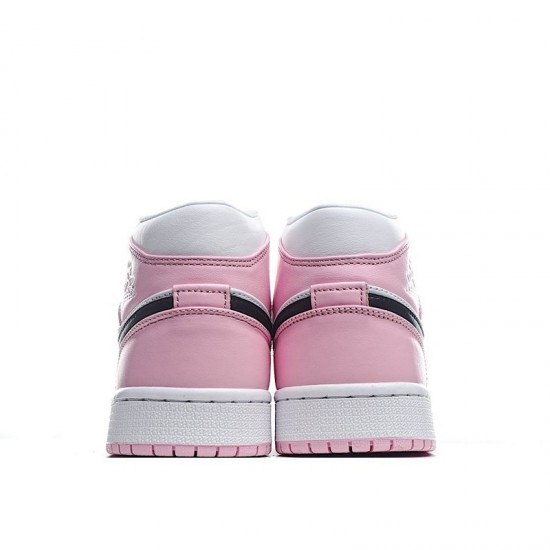 New Air Jordan 1 Mid GS Barely Rose Pink White