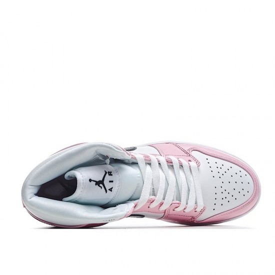 New Air Jordan 1 Mid GS Barely Rose Pink White