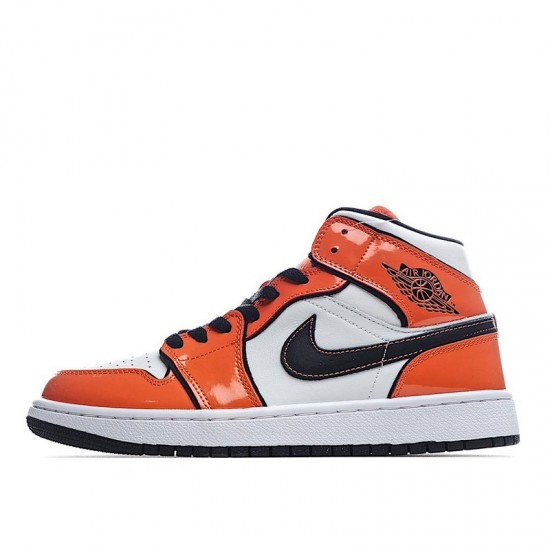 2021 Air Jordan 1 Mid Turf Orange Orange White