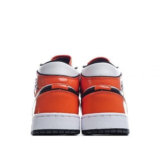 2021 Air Jordan 1 Mid Turf Orange Orange White