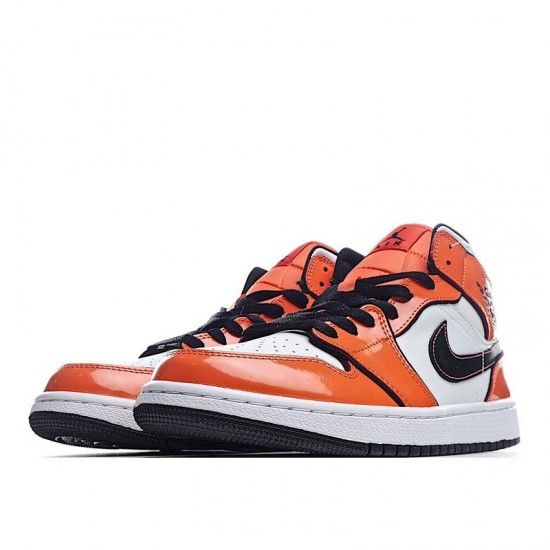 2021 Air Jordan 1 Mid Turf Orange Orange White