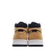 2021 Air Jordan 1 Mid Wheat Desert Ochre Brown Black