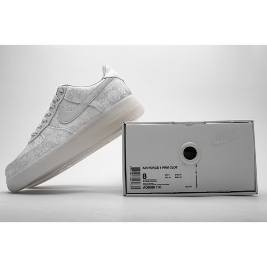Fragment Clot x Nike Air Force 1 PRM White