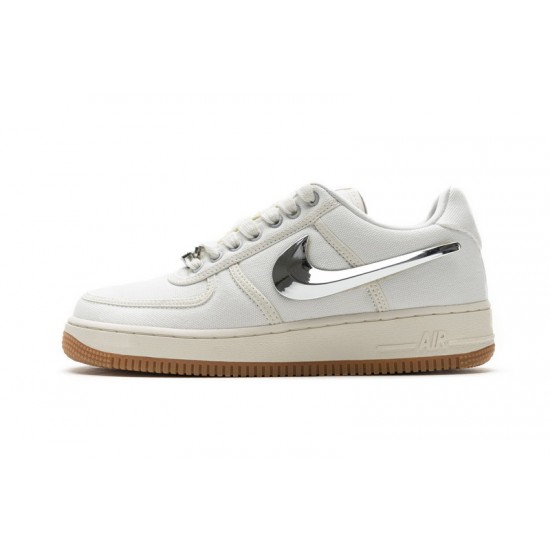 Men Travis Scott x Nike Air Force 1 Sail