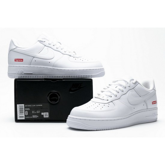 Men Supreme x Nike Air Force 1 Low White