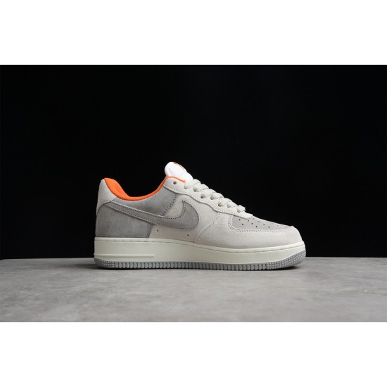 Nike Air Force 1 Gray Orange ——CQ5059-102 Casual Shoes Unisex