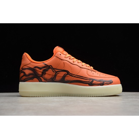 Nike Air Force 1 Low Orange Skeleton --CU8067-800 Casual Shoes Unisex