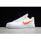 Nike Air Force 1 Low Orange Swoosh --CD0888-100 Casual Shoes Unisex