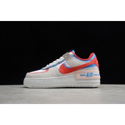 Nike Air Force 1 Low Shadow Sail Royal Red --CU8591-100 Casual Shoes Women