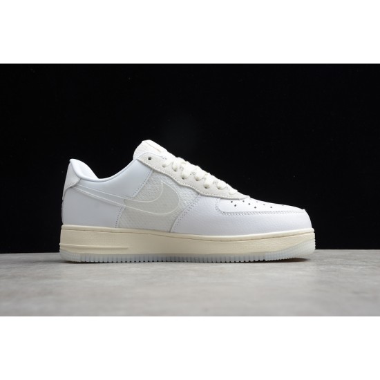 Nike Air Force 1 Low Transparent Swoosh --CV3040-100 Casual Shoes Unisex