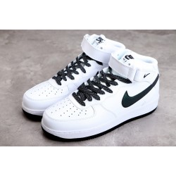 Nike Air Force 1 Mid White Black --366731-808 Casual Shoes Unisex