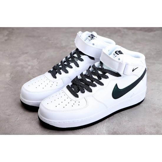 Nike Air Force 1 Mid White Black --366731-808 Casual Shoes Unisex