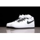 Nike Air Force 1 Mid White Black --366731-808 Casual Shoes Unisex