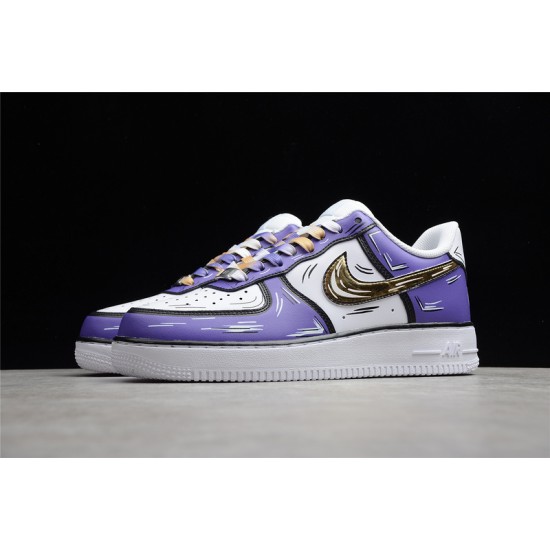 Nike Air Force 1 Low Purple Gold —— CW2288-216 Casual Shoes Unisex